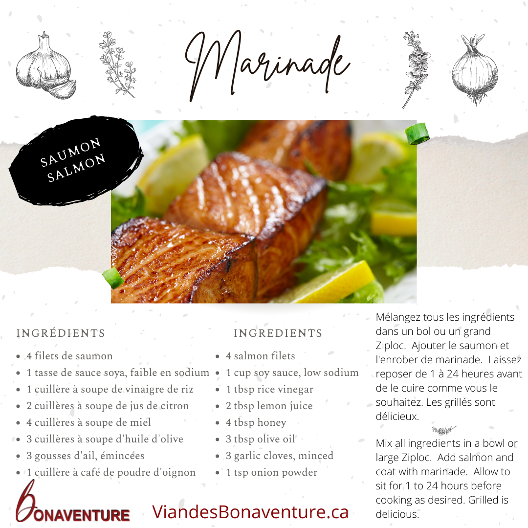 Marinade pour le saumon | Salmon Marinade