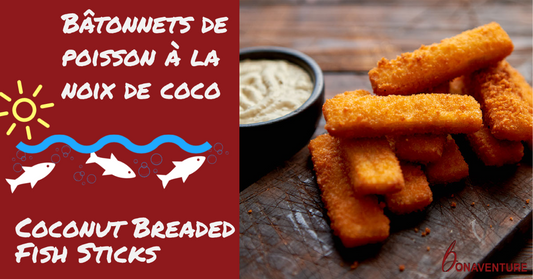 Bâtonnets de poisson à la noix de coco
