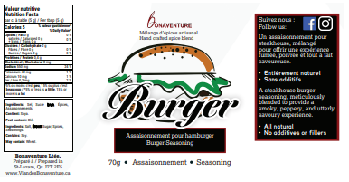 Burger - Assaisonnements pour viande de Hamburger