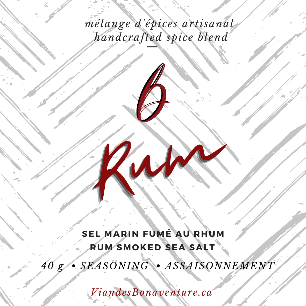 Sel marin fumée au Rhum (70g)